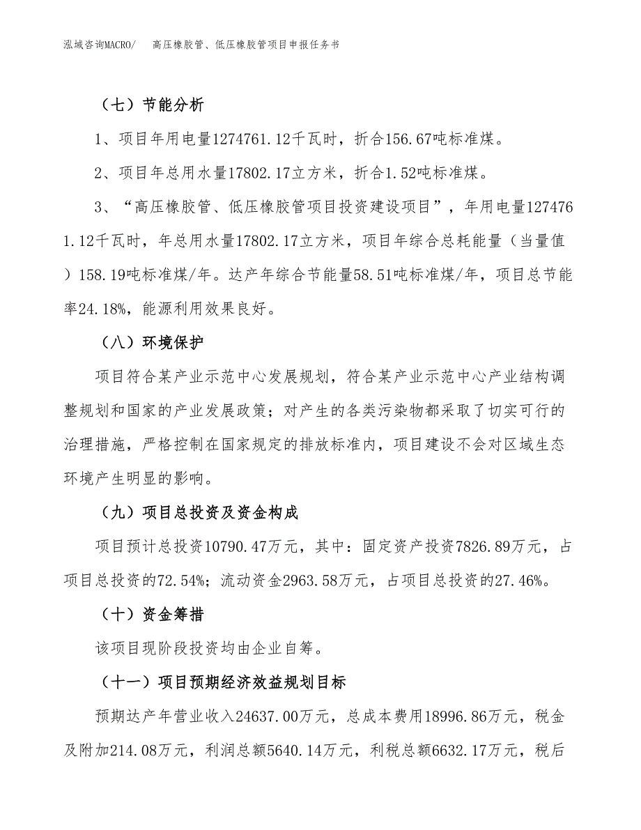 高压橡胶管、低压橡胶管项目申报任务书.docx_第2页