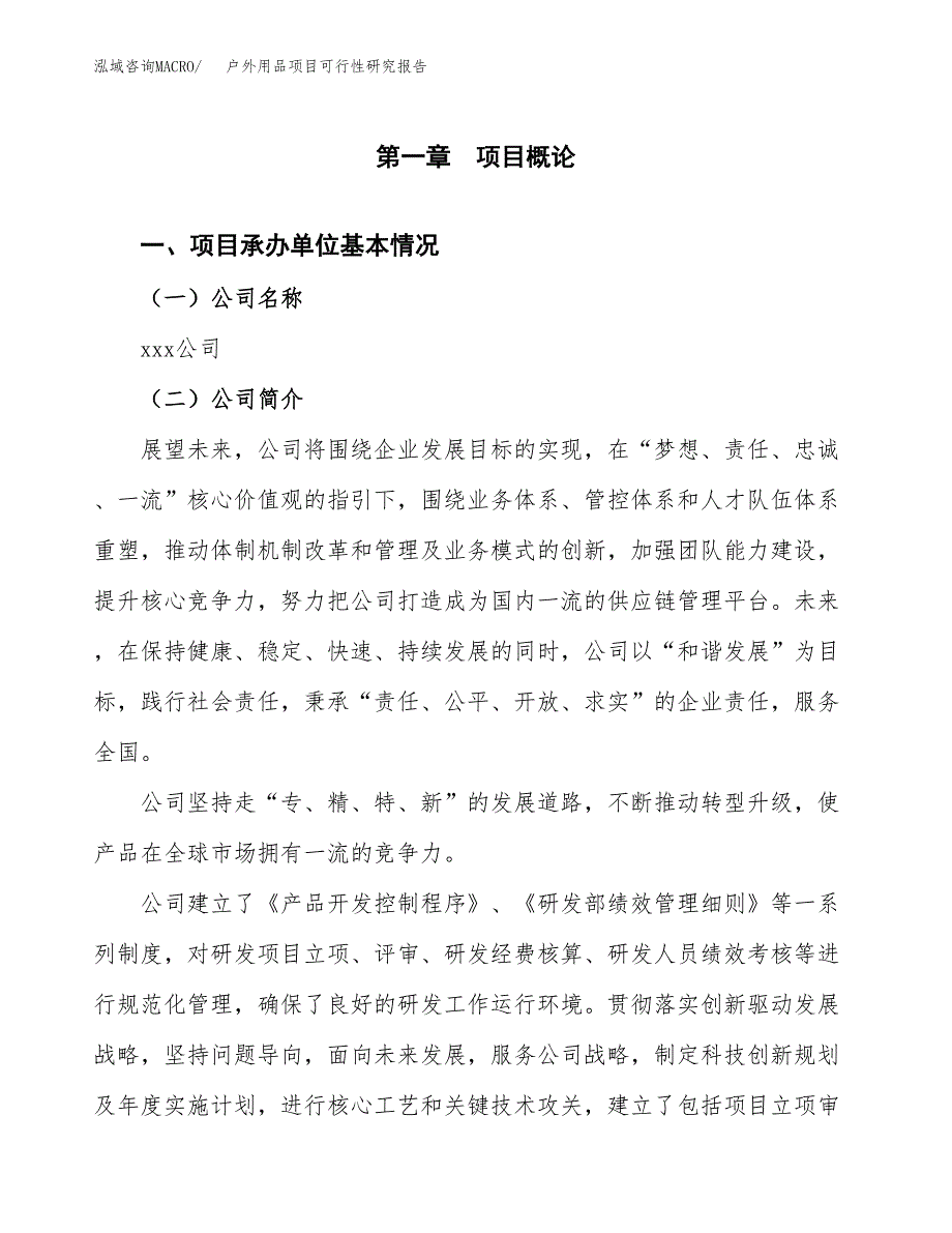 户外用品项目可行性研究报告（总投资15000万元）（57亩）_第3页