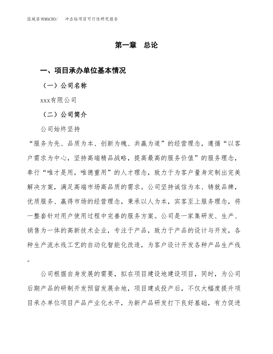 冲击钻项目可行性研究报告（总投资19000万元）（80亩）_第3页