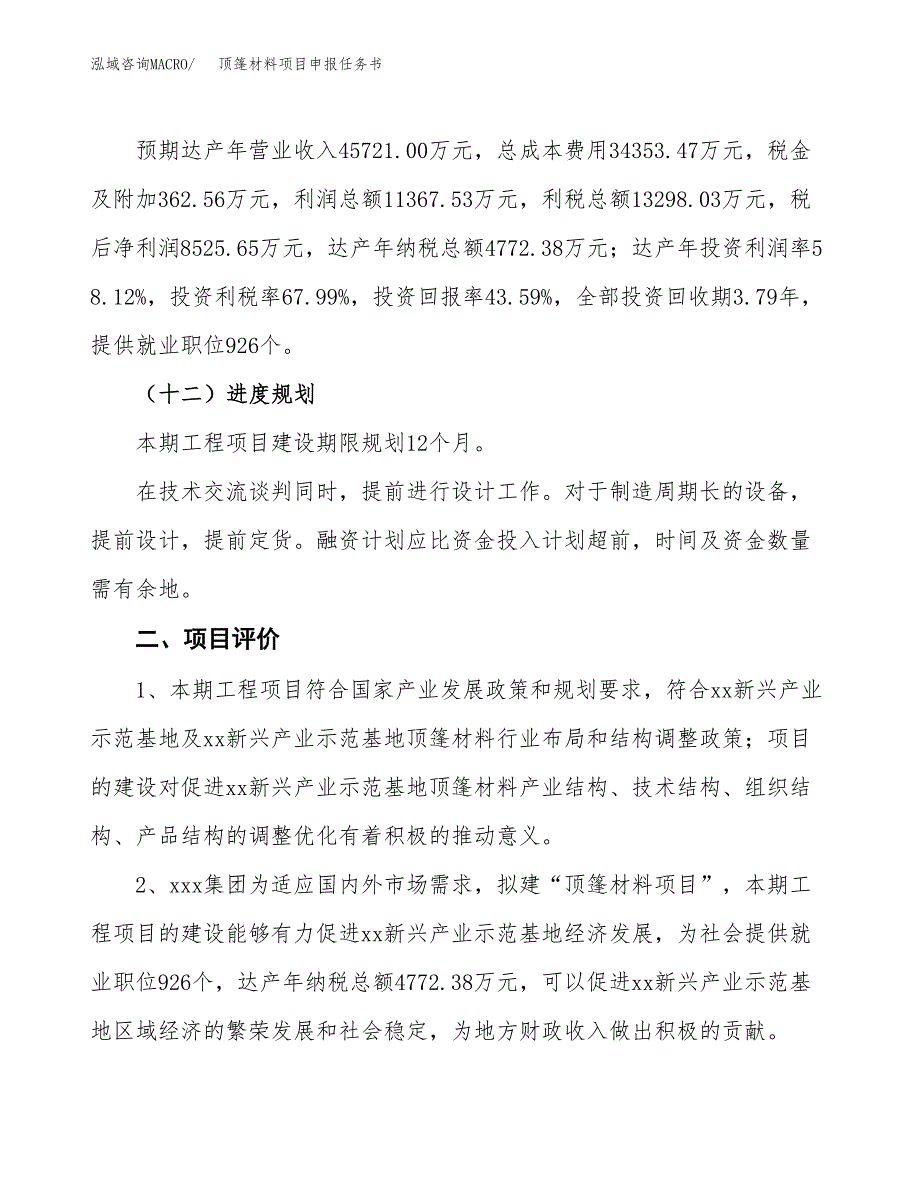 顶篷材料项目申报任务书.docx_第3页