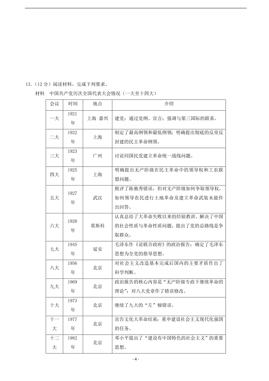 2018年宁夏回族自治区高三考前适应性训练历史试题（二）.doc_第4页