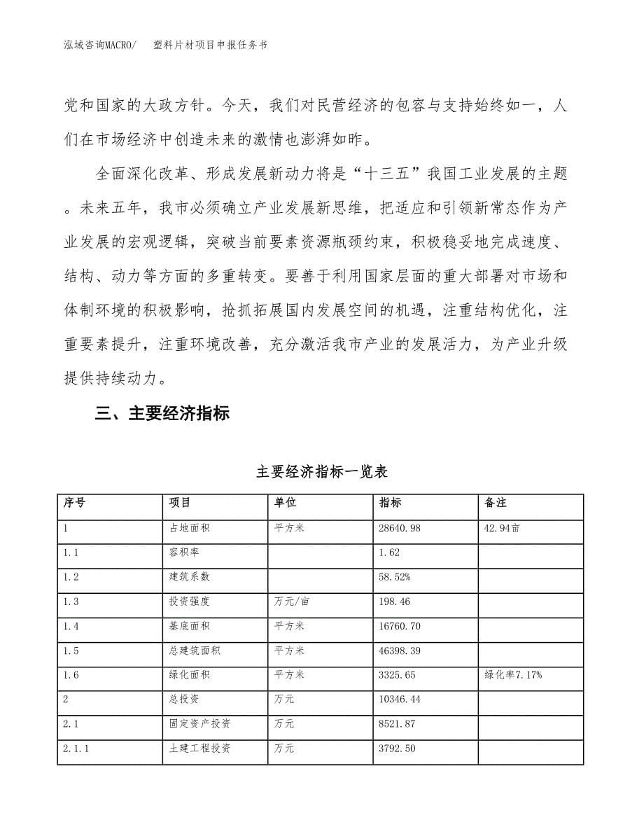 塑料片材项目申报任务书.docx_第5页