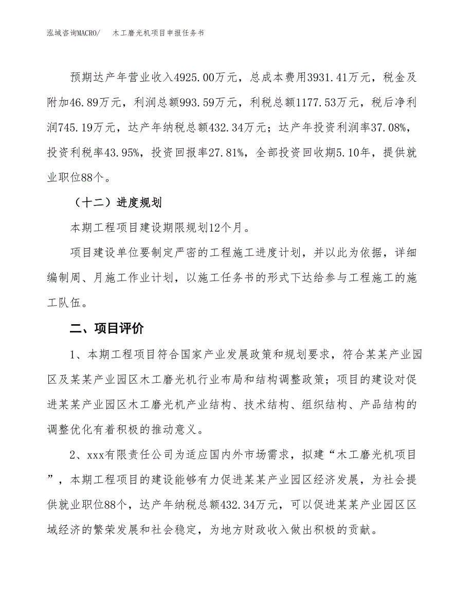 木工磨光机项目申报任务书.docx_第3页
