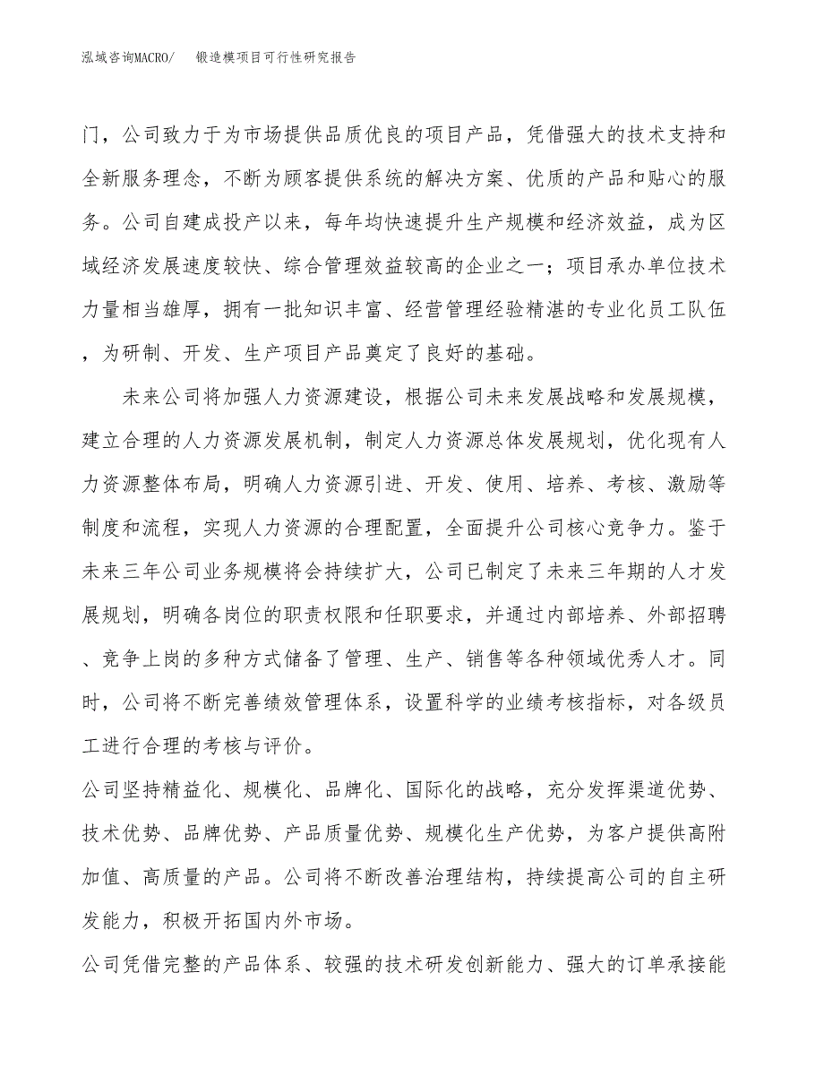 锻造模项目可行性研究报告（总投资19000万元）（85亩）_第4页