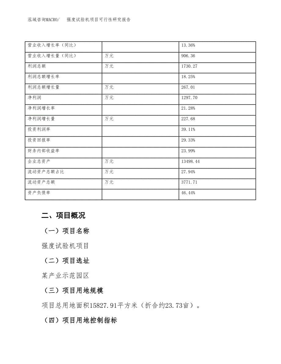 强度试验机项目可行性研究报告（总投资6000万元）（24亩）_第5页