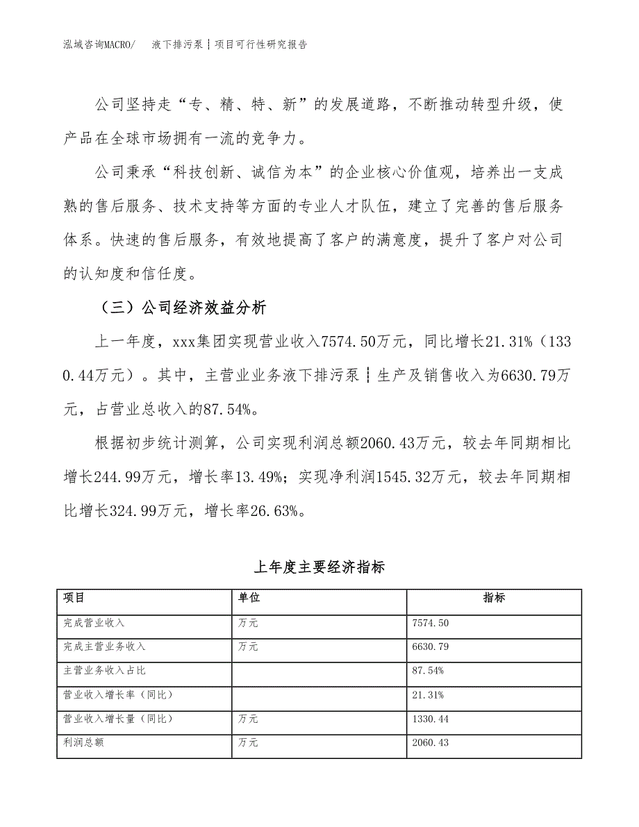 液下排污泵┊项目可行性研究报告（总投资6000万元）（26亩）_第4页