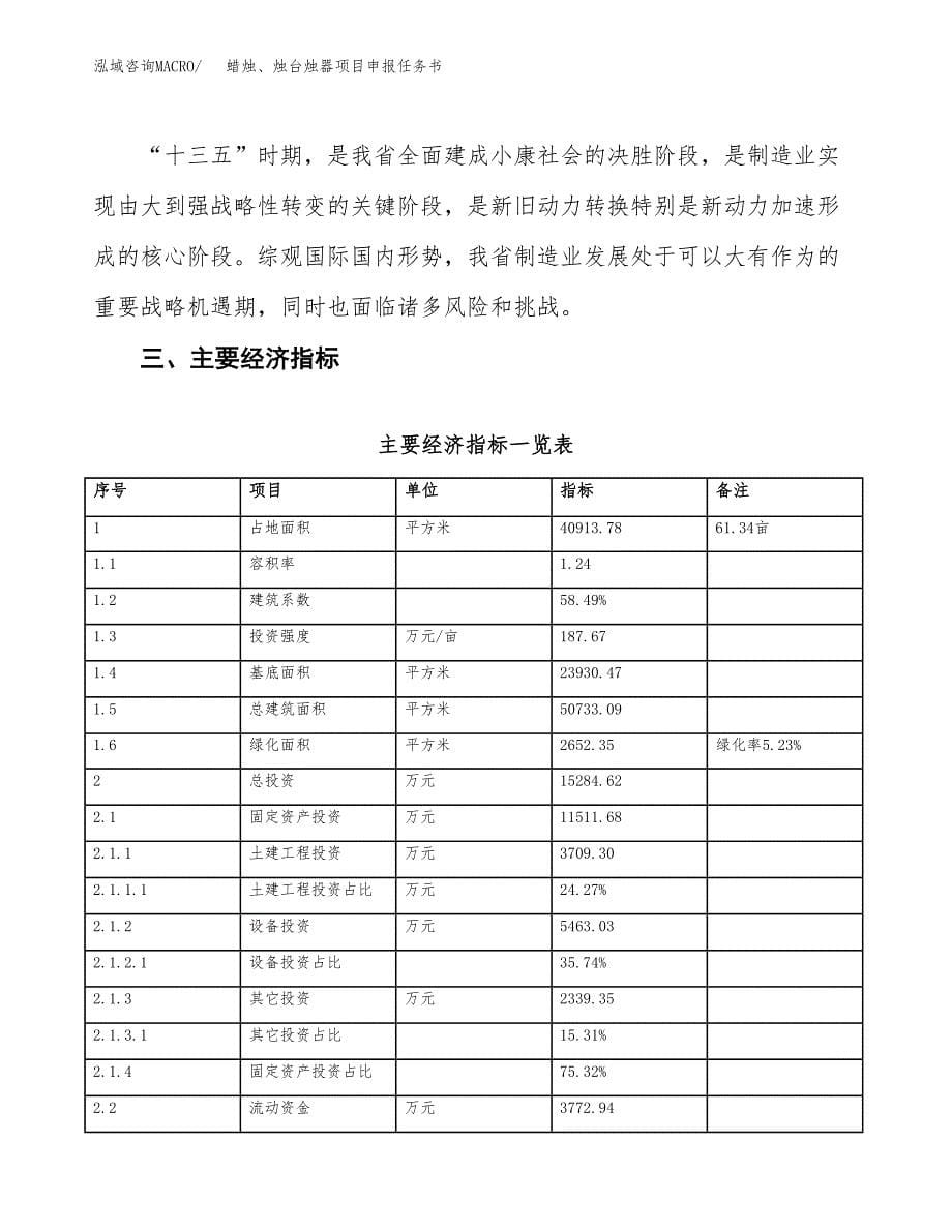 蜡烛、烛台烛器项目申报任务书.docx_第5页