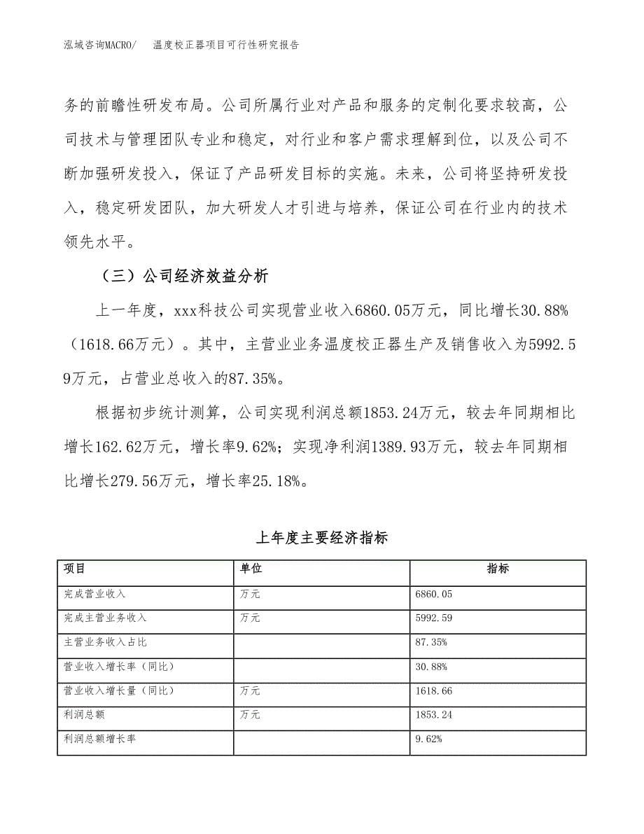 温度校正器项目可行性研究报告（总投资5000万元）（20亩）_第5页