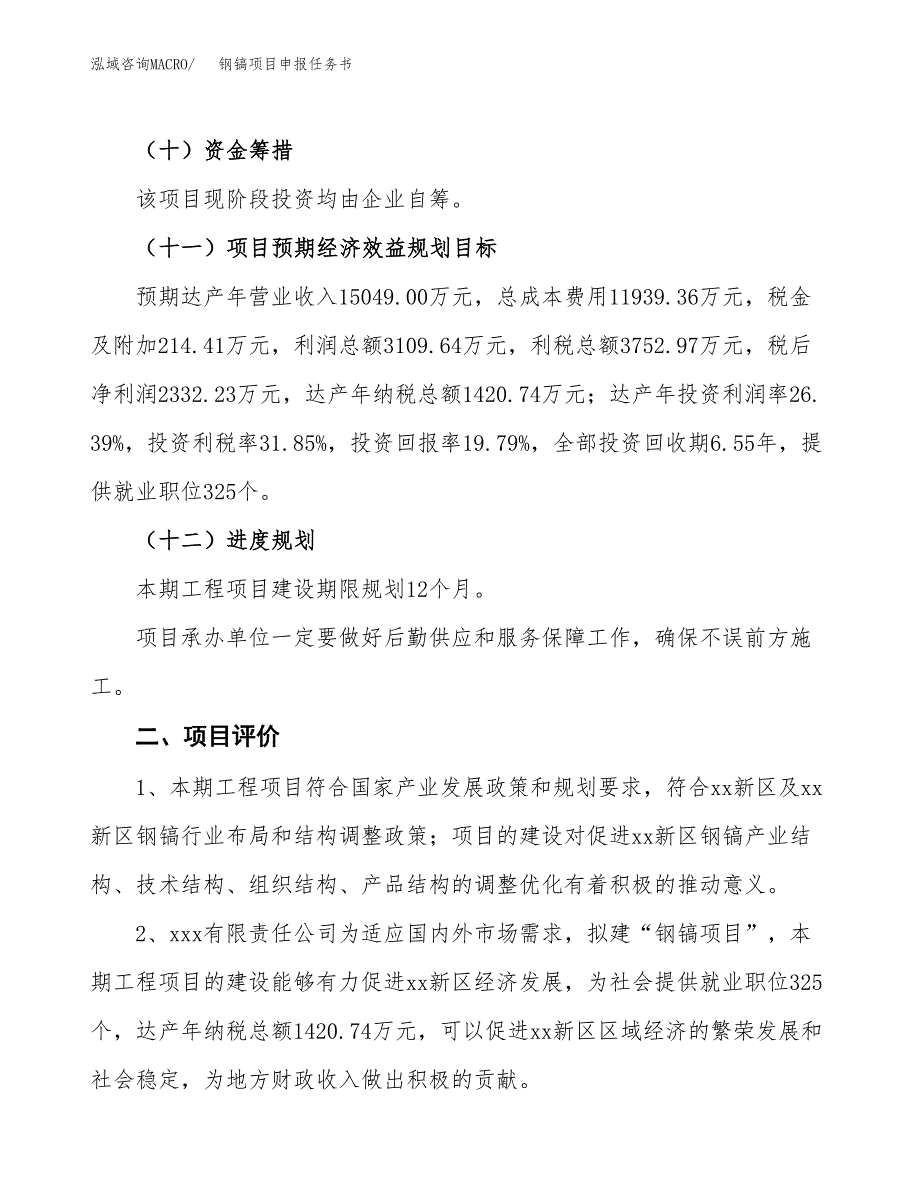 钢镐项目申报任务书.docx_第3页