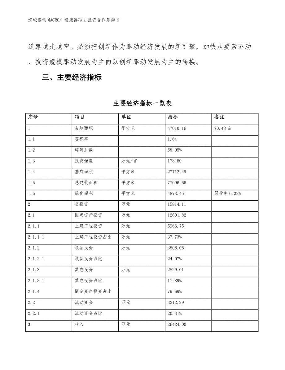 连接器项目投资合作意向书 (4)_第5页