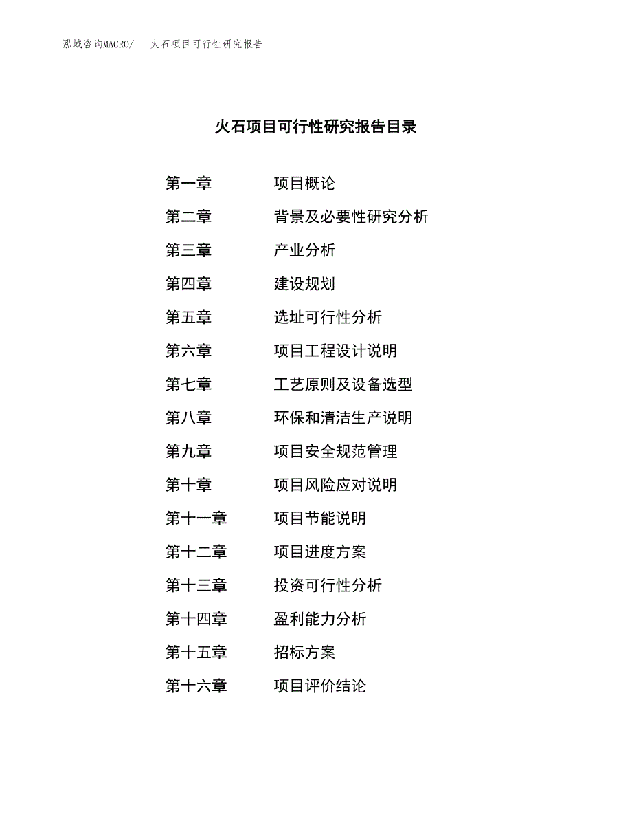 火石项目可行性研究报告（总投资10000万元）（42亩）_第2页