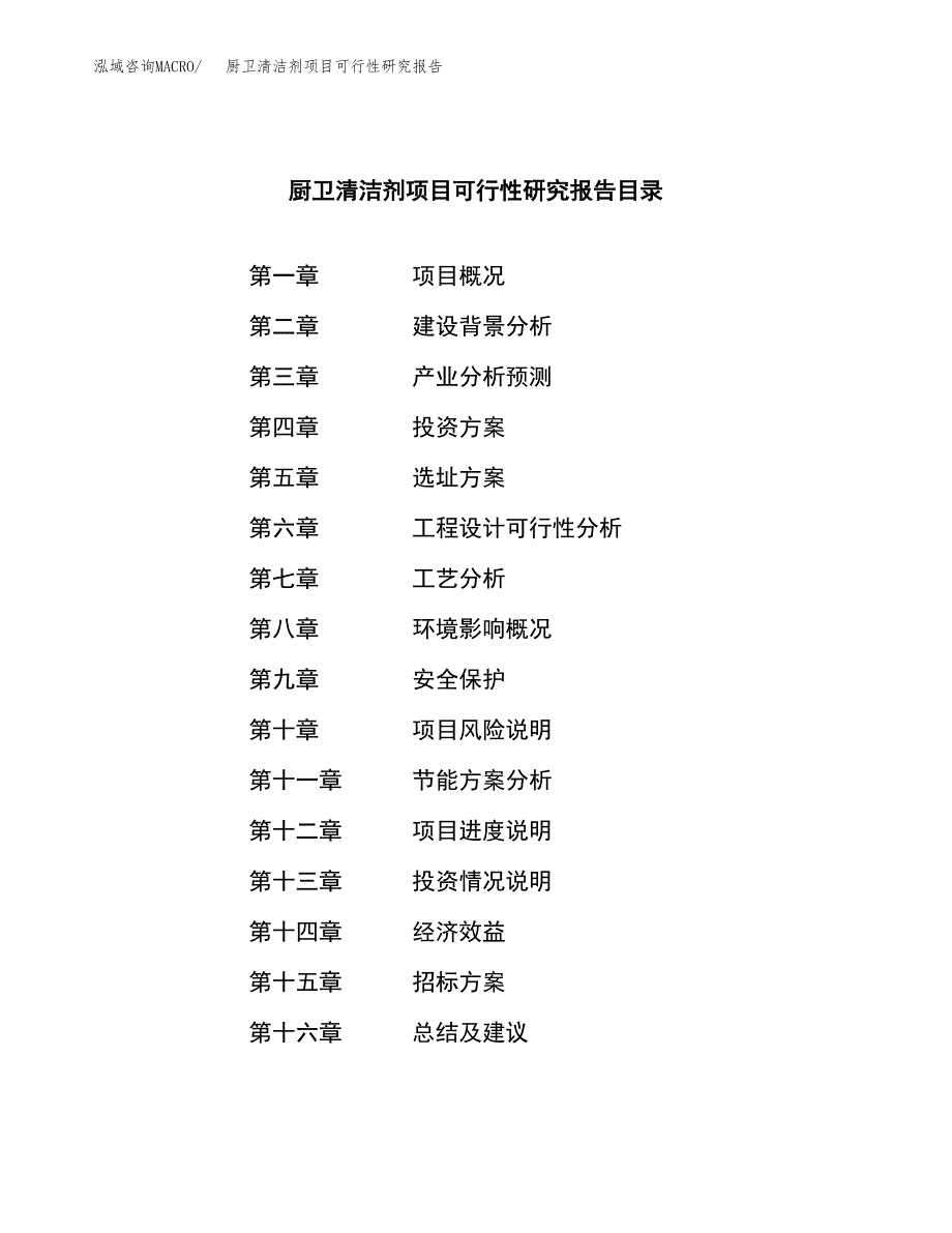 厨卫清洁剂项目可行性研究报告（总投资15000万元）（71亩）_第2页