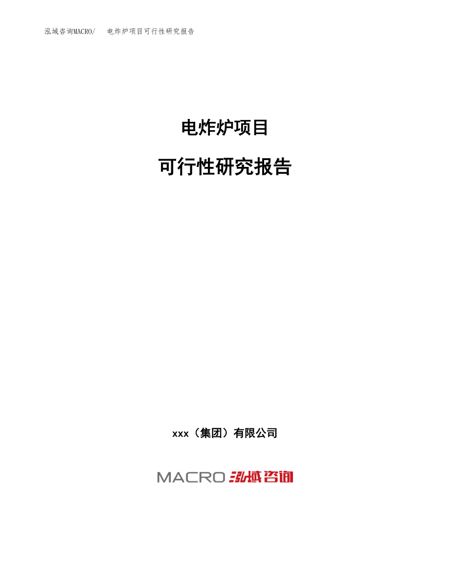 电炸炉项目可行性研究报告（总投资16000万元）（67亩）_第1页