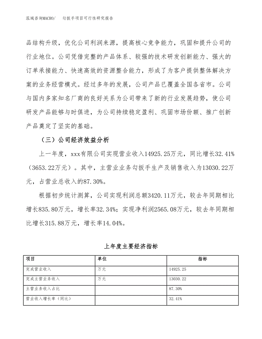 勾扳手项目可行性研究报告（总投资18000万元）（80亩）_第4页