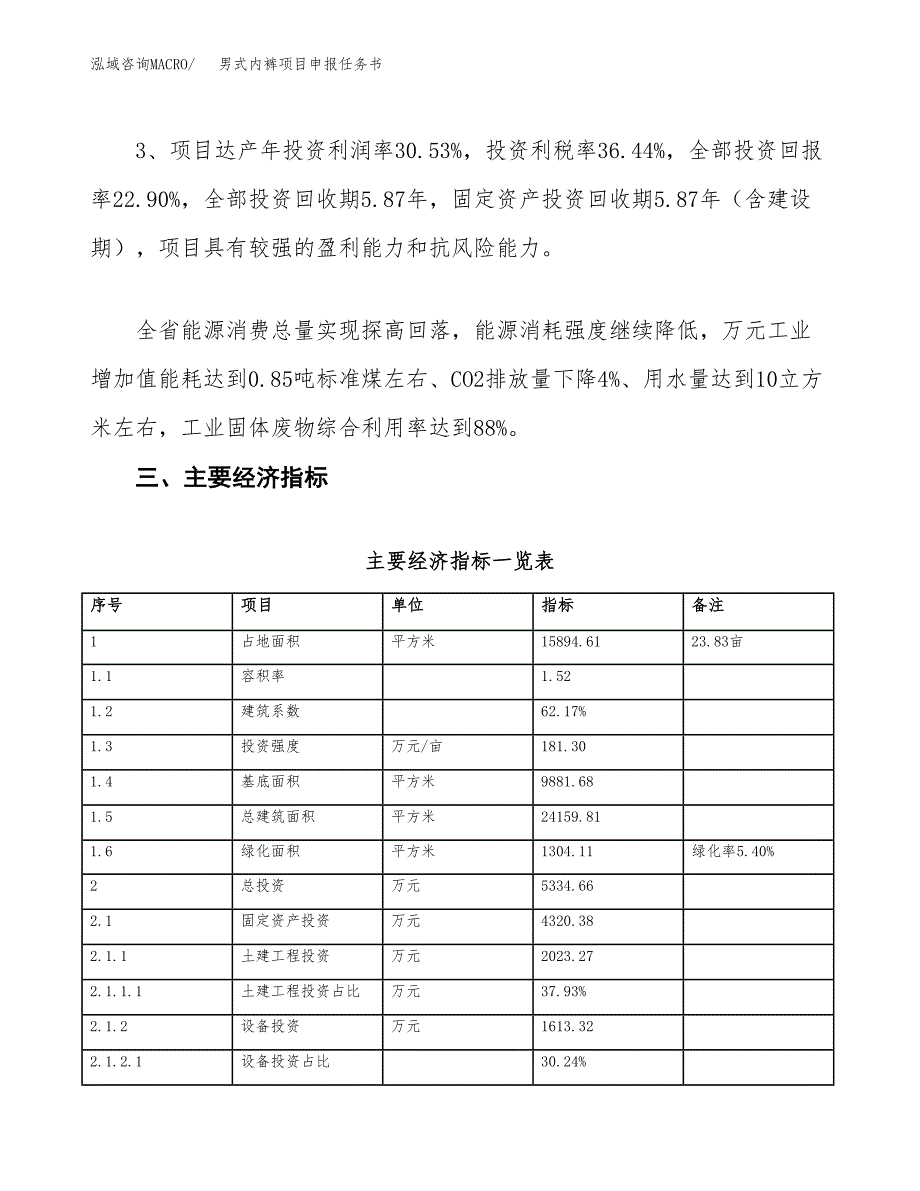 男式内裤项目申报任务书.docx_第4页