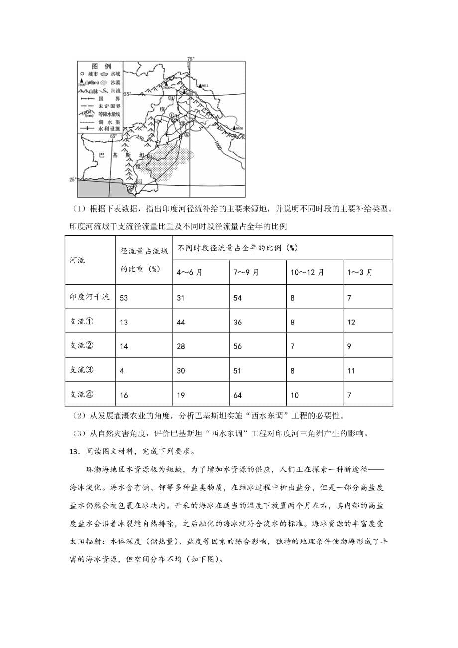 海南省农垦中学2019届高三上学期第19周周测文综地理---解析Word版_第5页