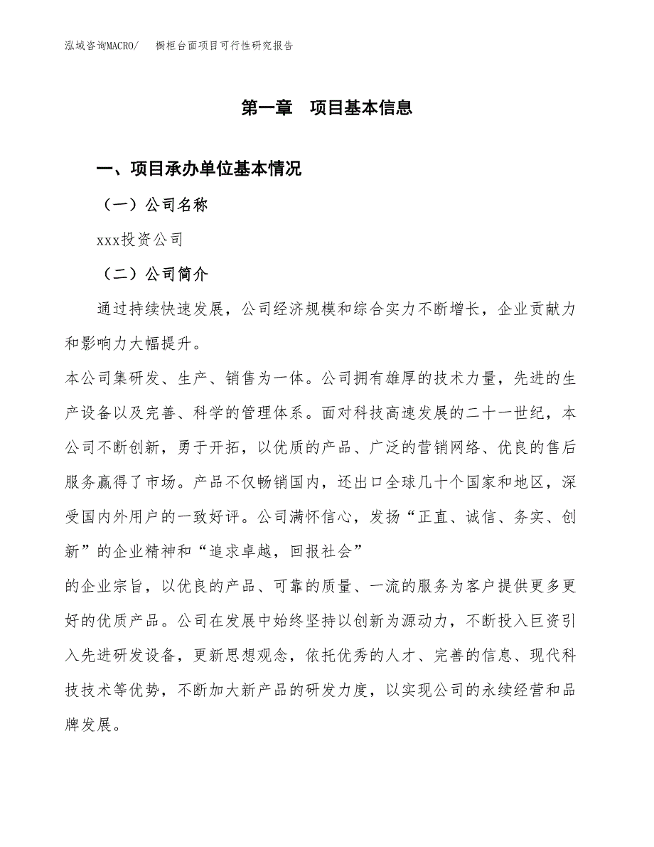 橱柜台面项目可行性研究报告（总投资12000万元）（63亩）_第3页