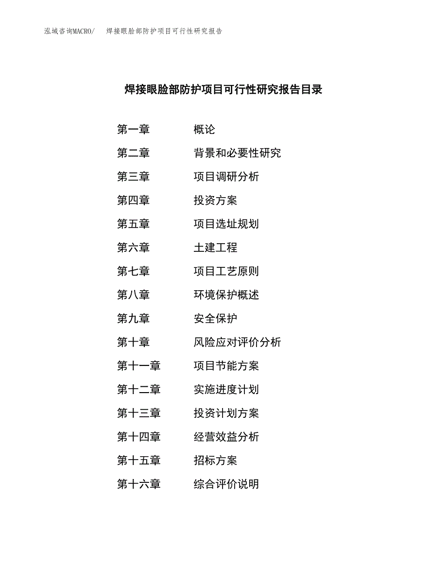 焊接眼脸部防护项目可行性研究报告（总投资10000万元）（39亩）_第2页