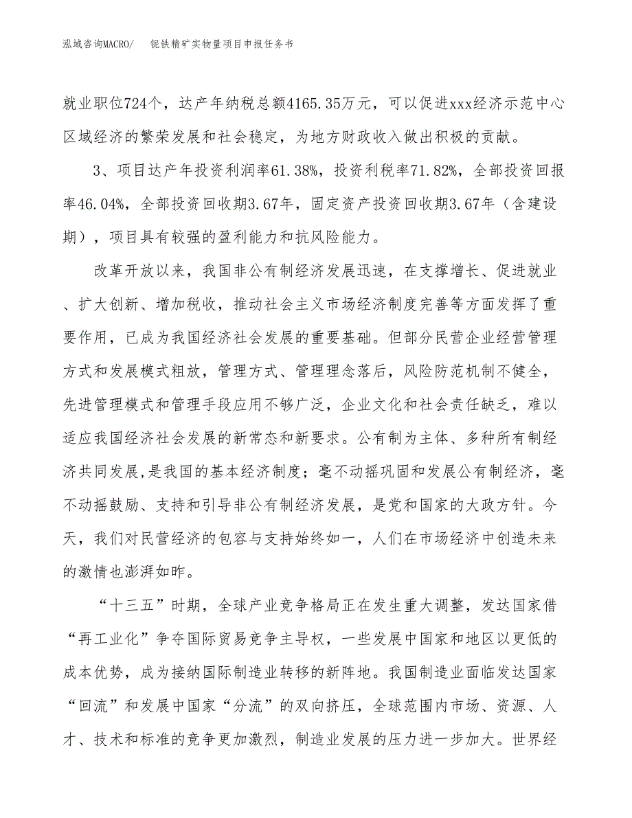 铌铁精矿实物量项目申报任务书.docx_第4页