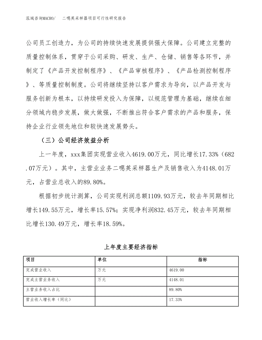 二噁英采样器项目可行性研究报告（总投资2000万元）（11亩）_第4页