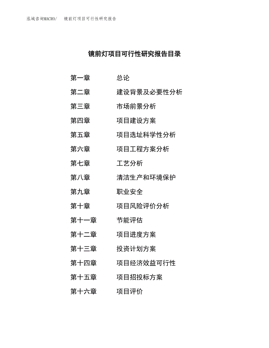 镜前灯项目可行性研究报告（总投资12000万元）（52亩）_第3页