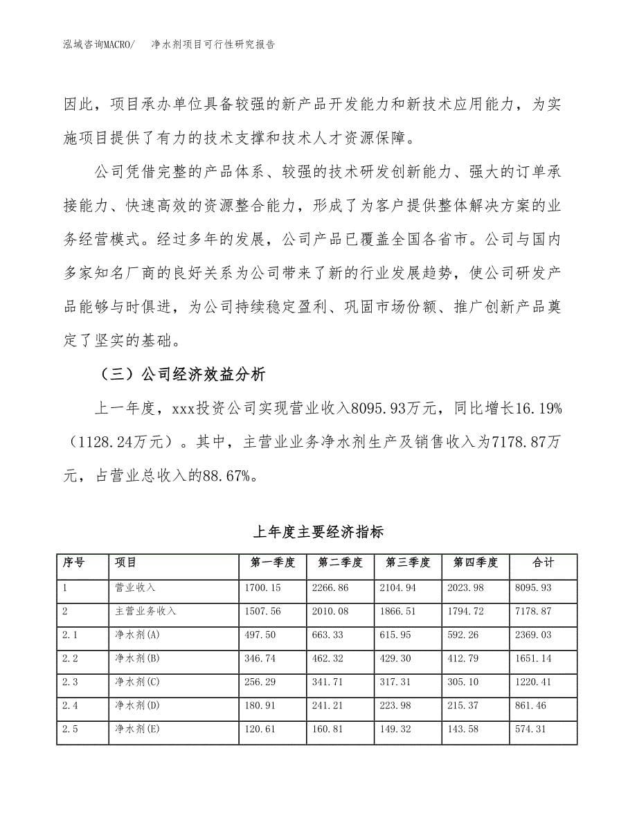 净水剂项目可行性研究报告（总投资5000万元）（20亩）_第5页