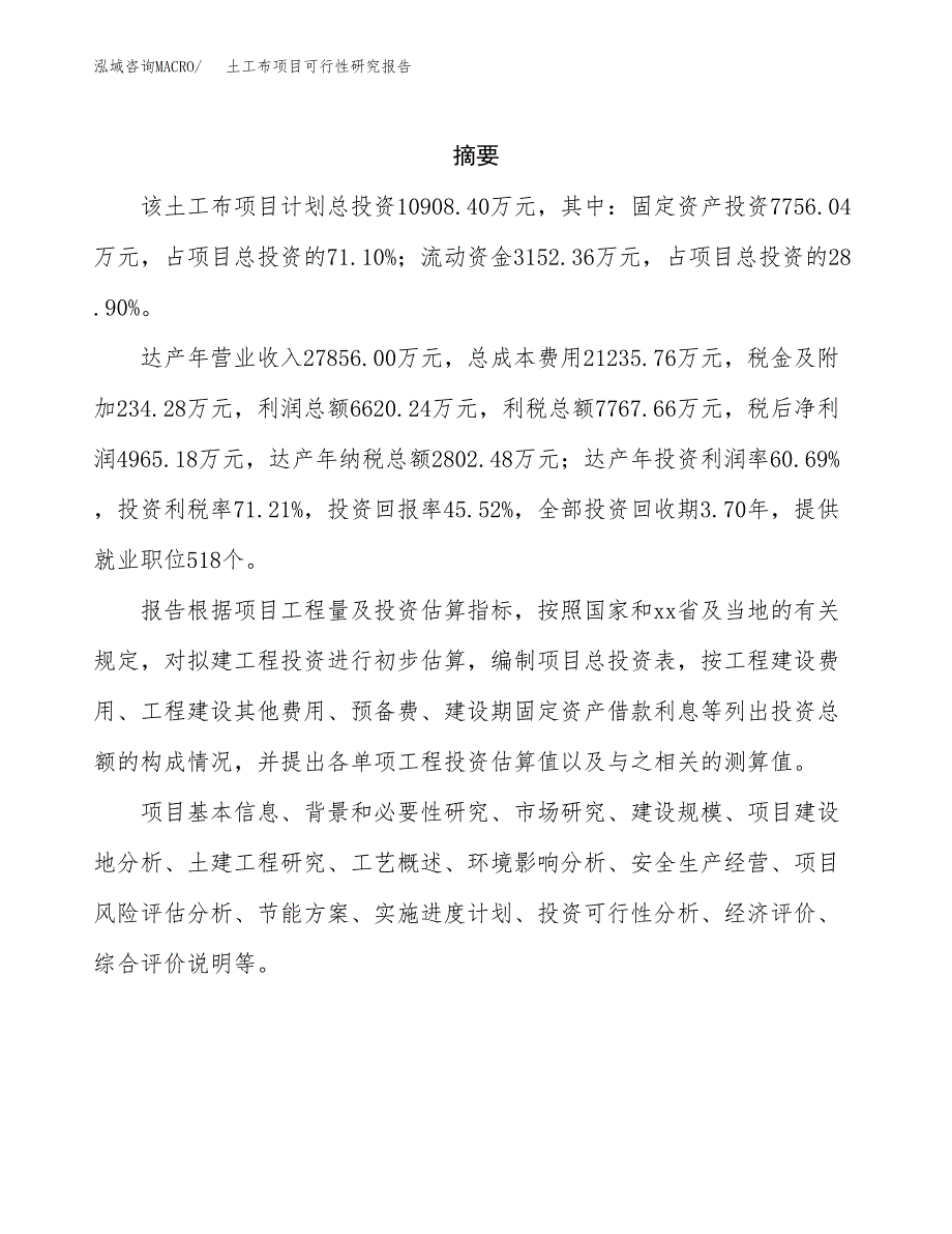 土工布项目可行性研究报告（总投资11000万元）（47亩）_第2页