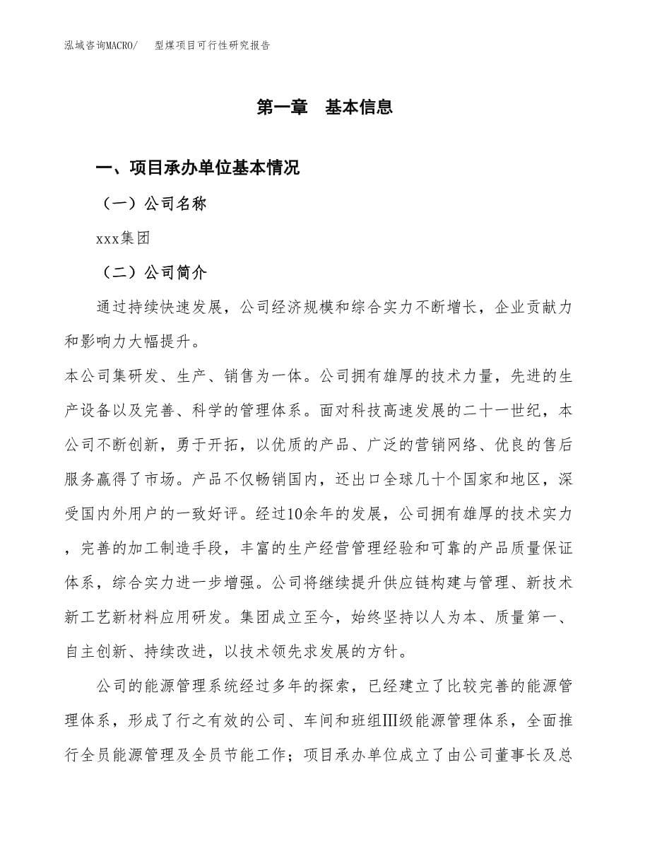 型煤项目可行性研究报告（总投资5000万元）（24亩）_第5页