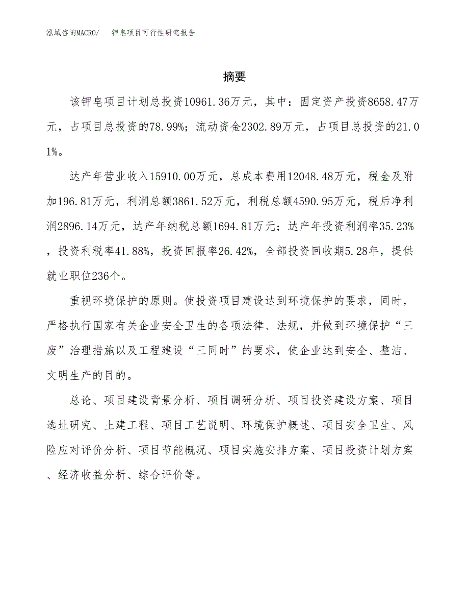 钾皂项目可行性研究报告（总投资11000万元）（50亩）_第2页