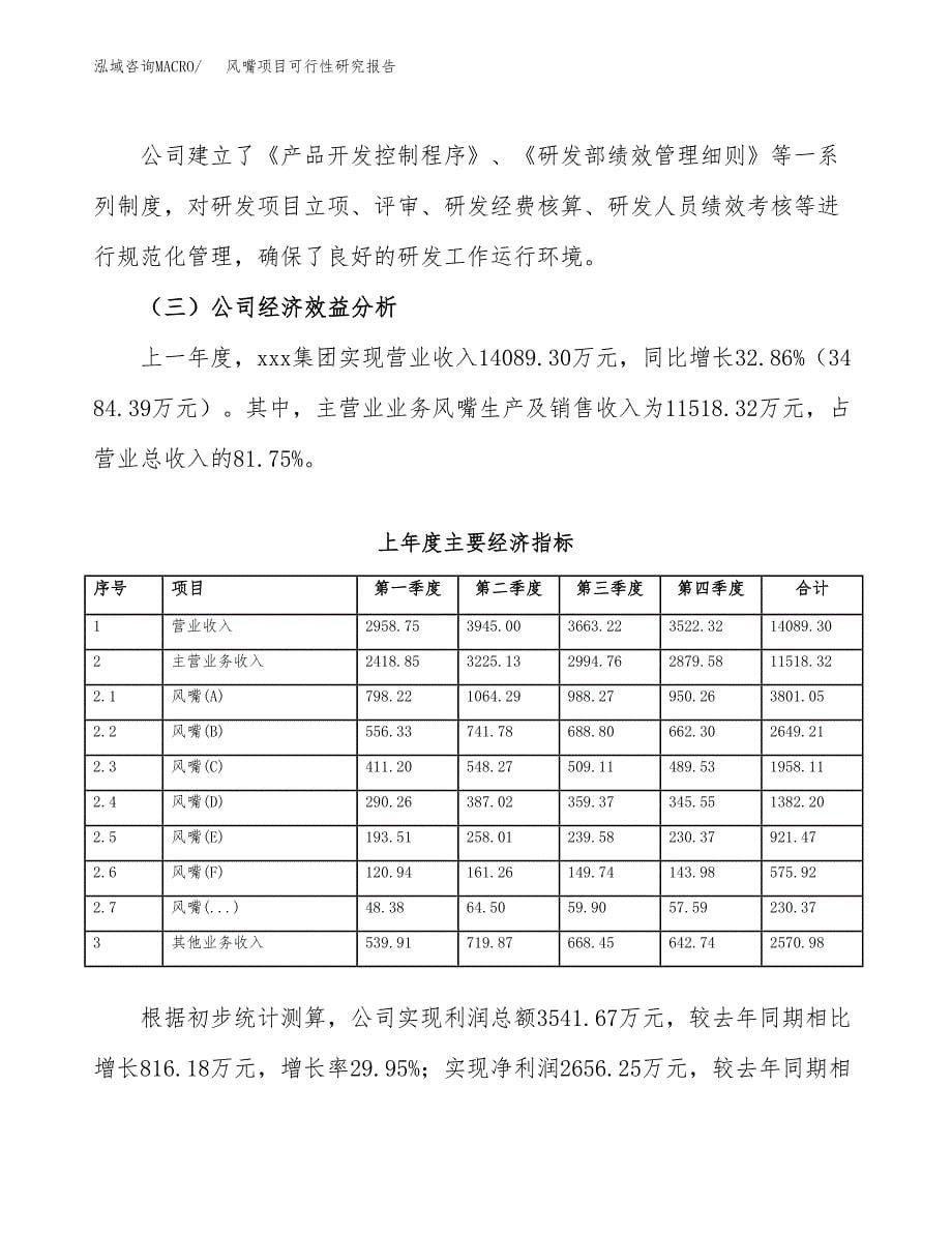 风嘴项目可行性研究报告（总投资16000万元）（81亩）_第5页