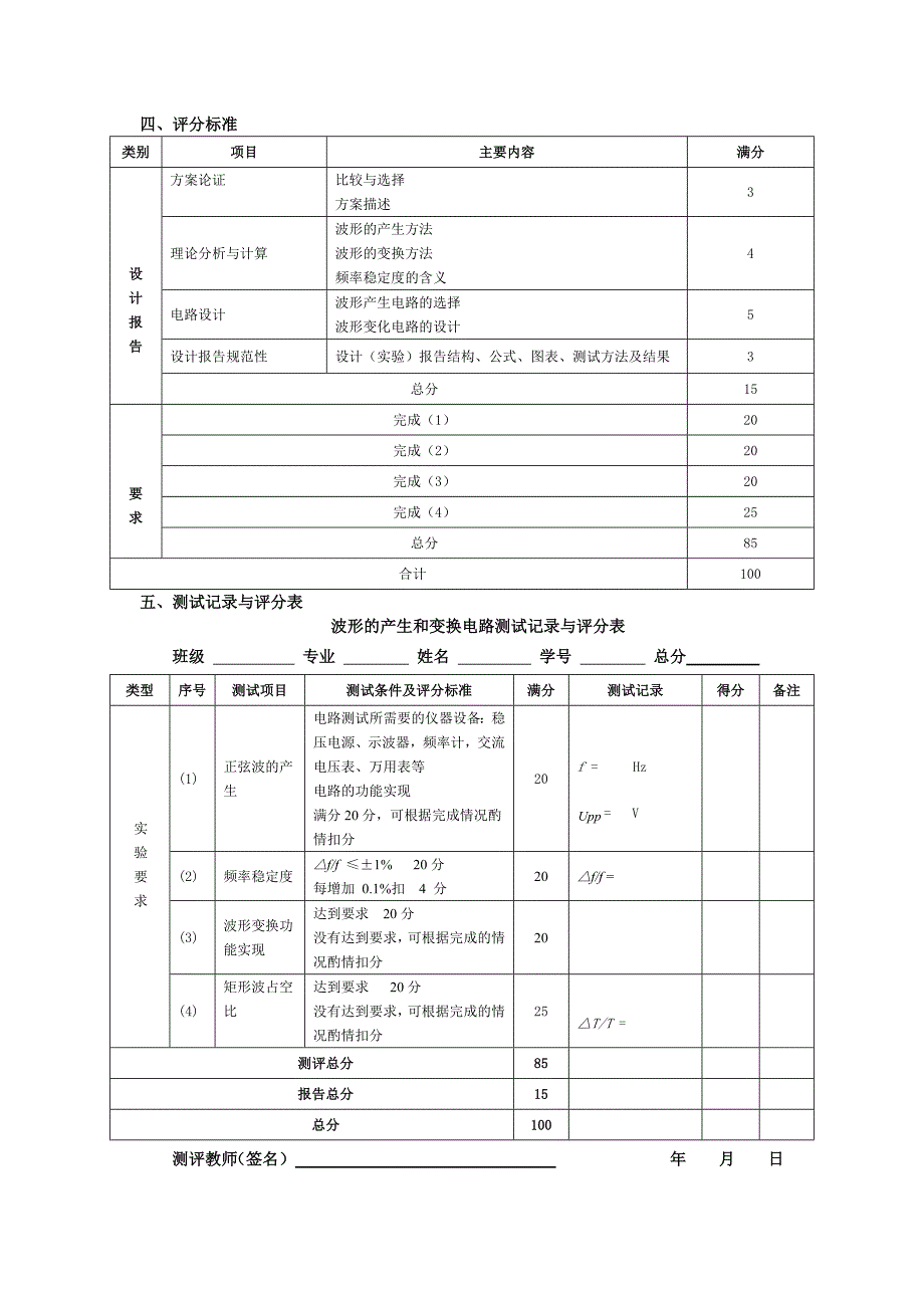 专业基础实验实践能力C2达标测试样题--工科电一_第4页