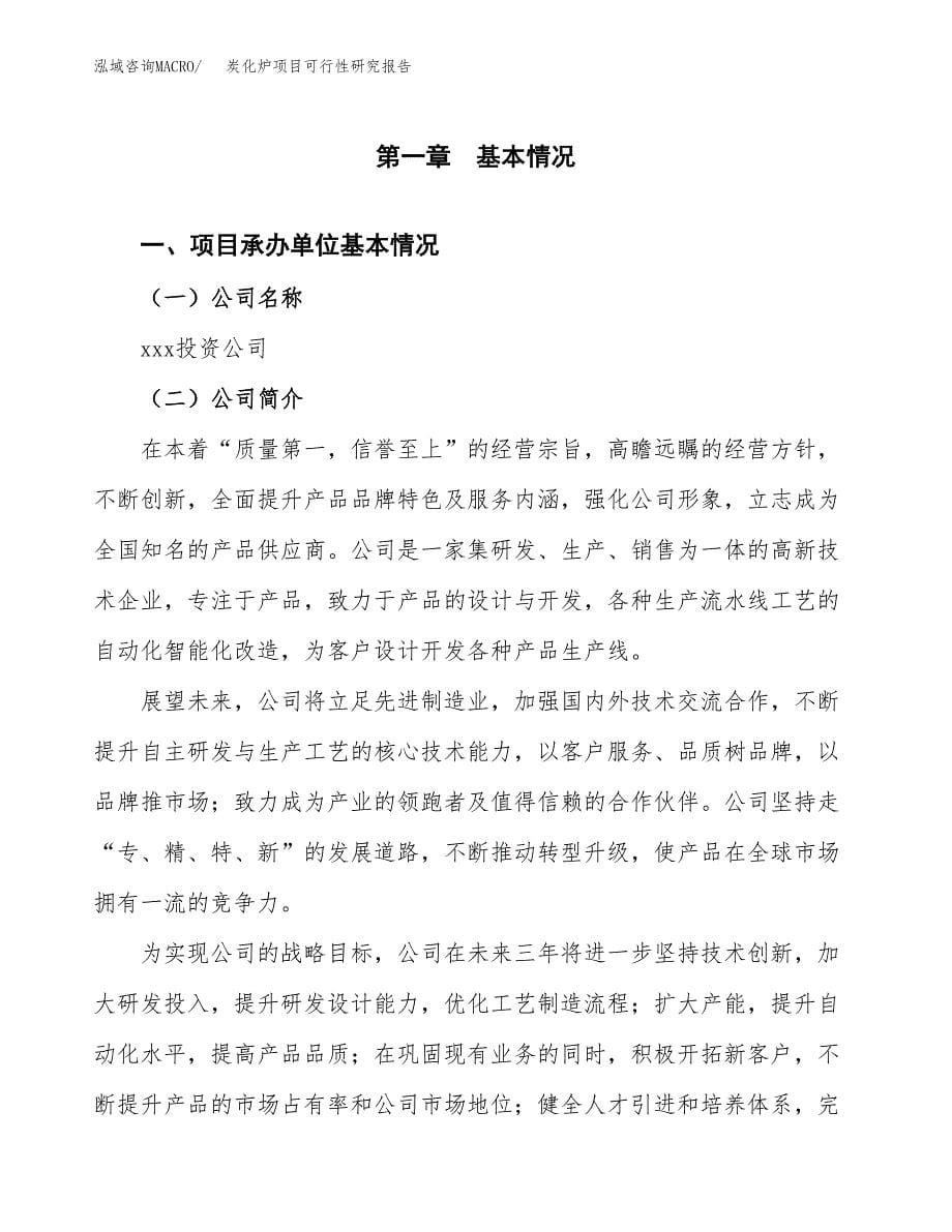 炭化炉项目可行性研究报告（总投资19000万元）（75亩）_第5页