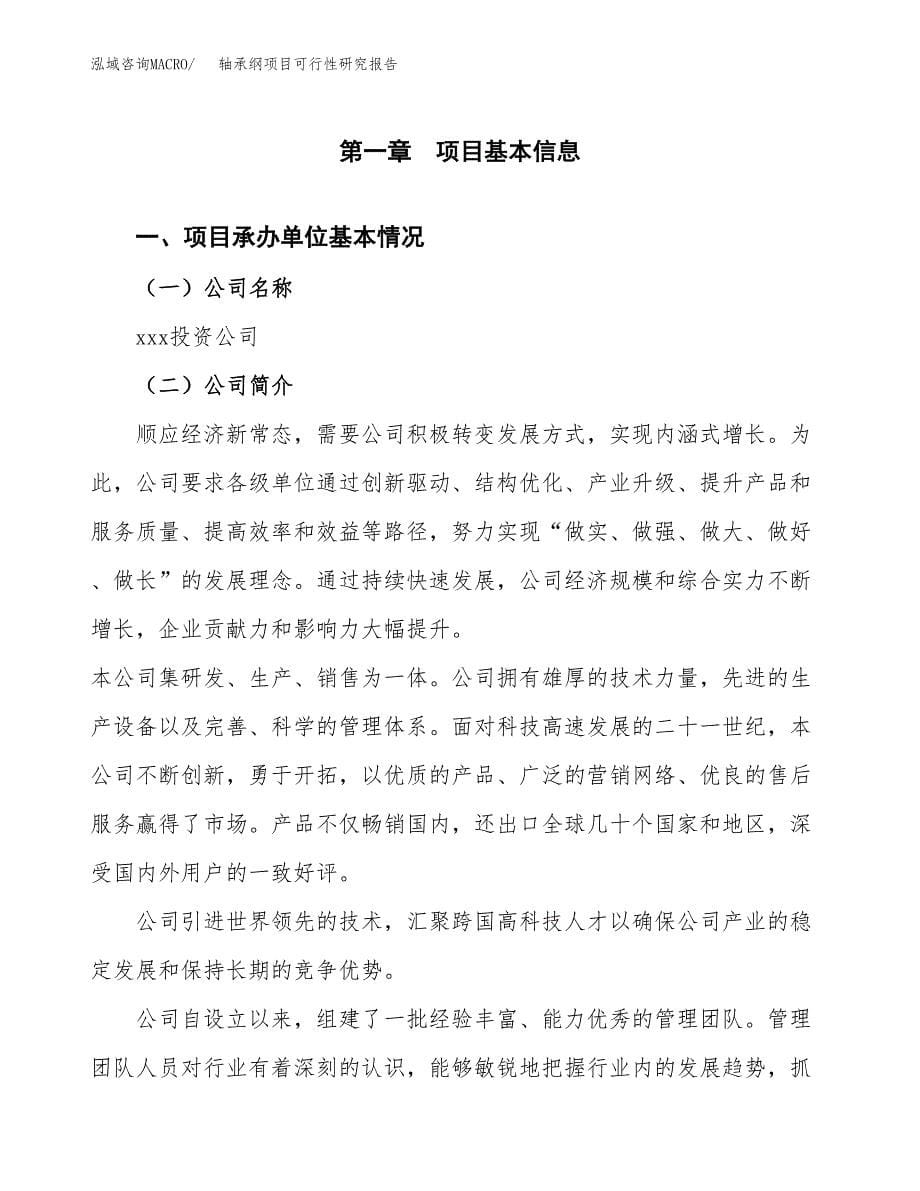 轴承纲项目可行性研究报告（总投资14000万元）（70亩）_第5页