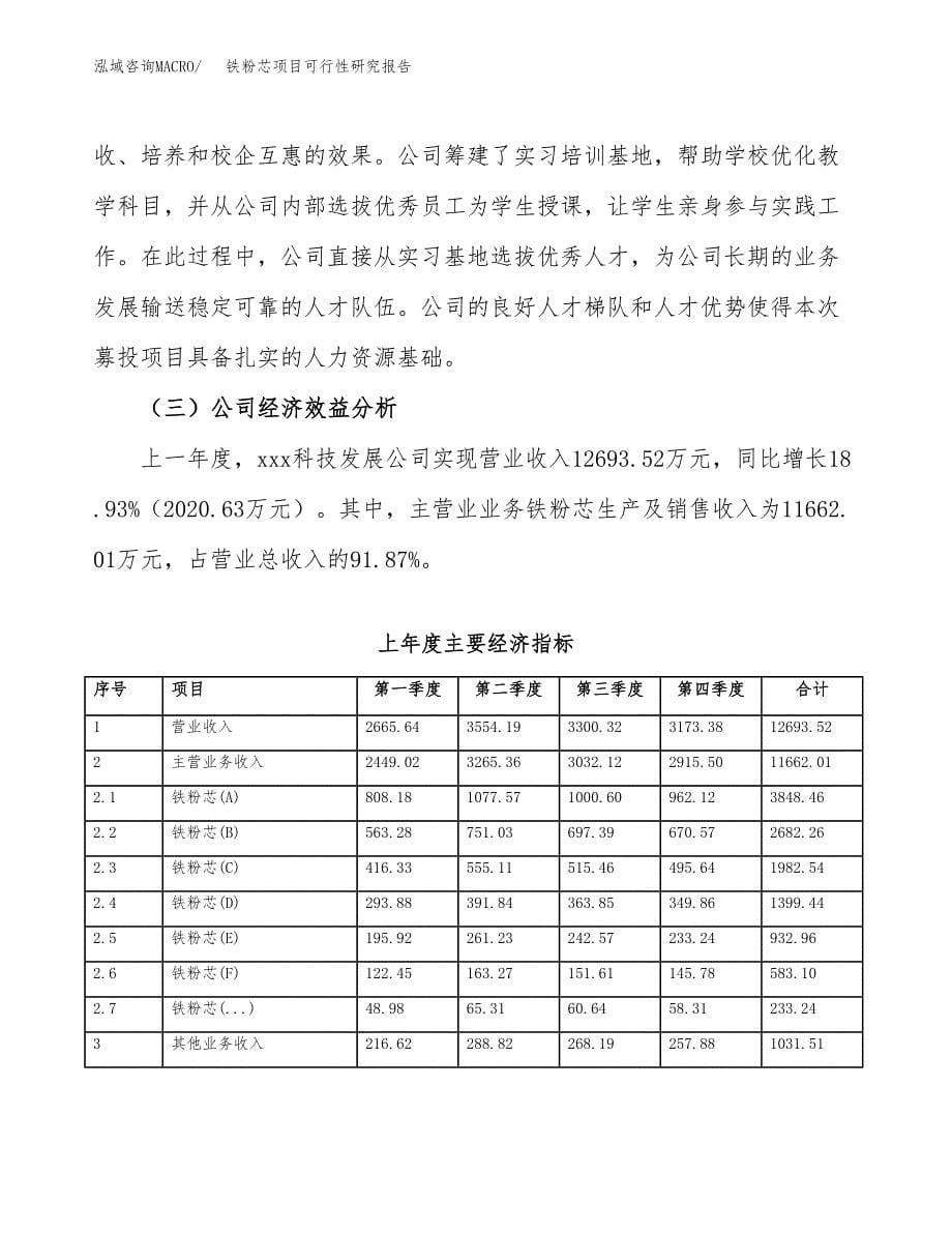 铁粉芯项目可行性研究报告（总投资11000万元）（46亩）_第5页