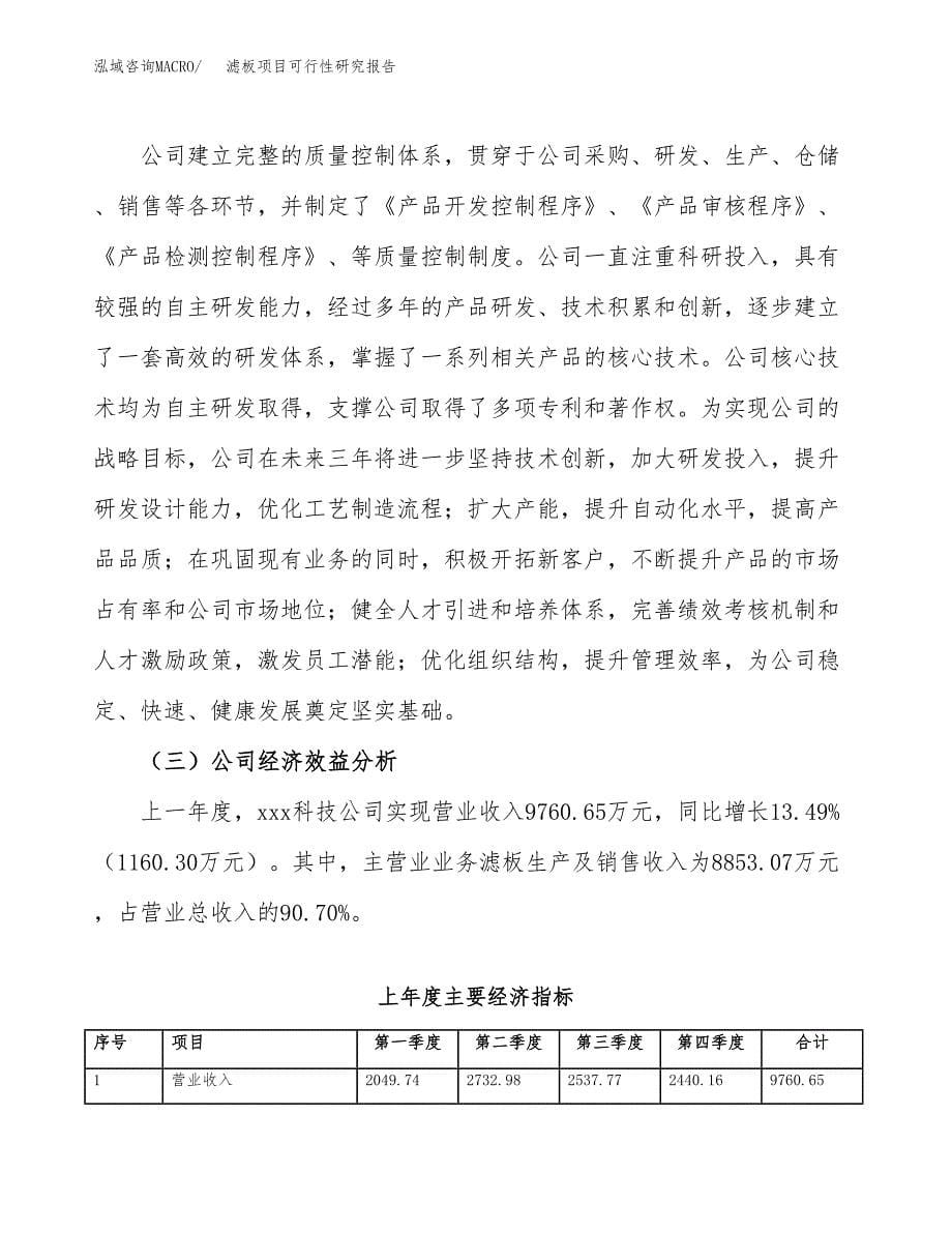 滤板项目可行性研究报告（总投资9000万元）（43亩）_第5页