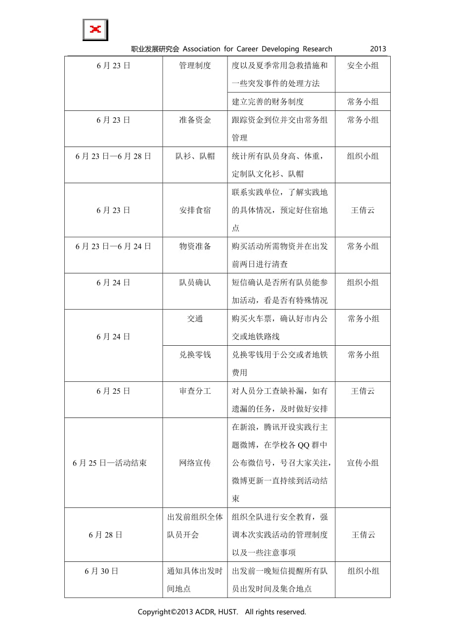 学生暑期实践行策划书_第4页