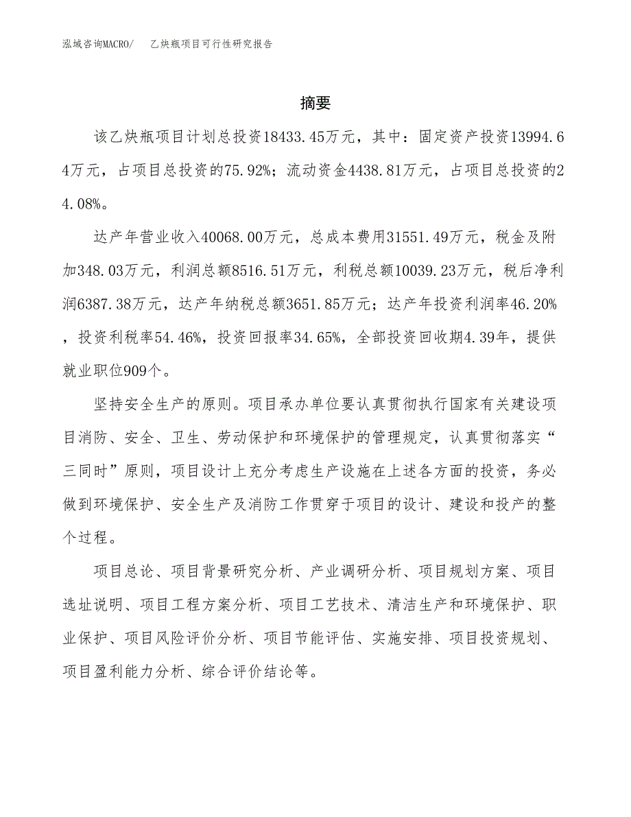 乙炔瓶项目可行性研究报告（总投资18000万元）（78亩）_第2页