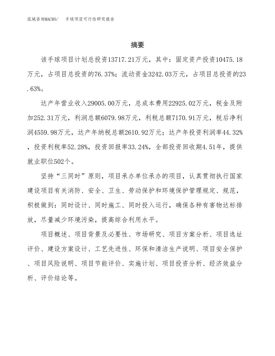 手球项目可行性研究报告（总投资14000万元）（57亩）_第2页