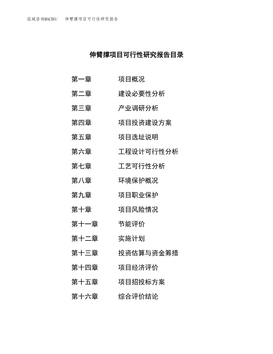 伸臂撑项目可行性研究报告（总投资10000万元）（46亩）_第3页