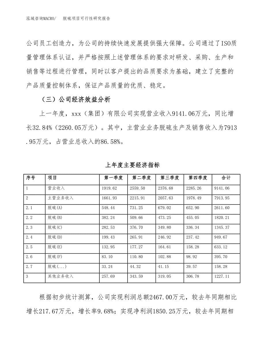 脱硫项目可行性研究报告（总投资5000万元）（22亩）_第5页