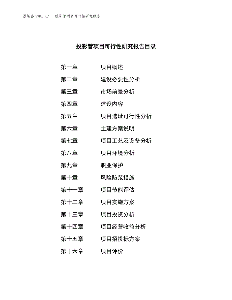 投影管项目可行性研究报告（总投资18000万元）（80亩）_第3页