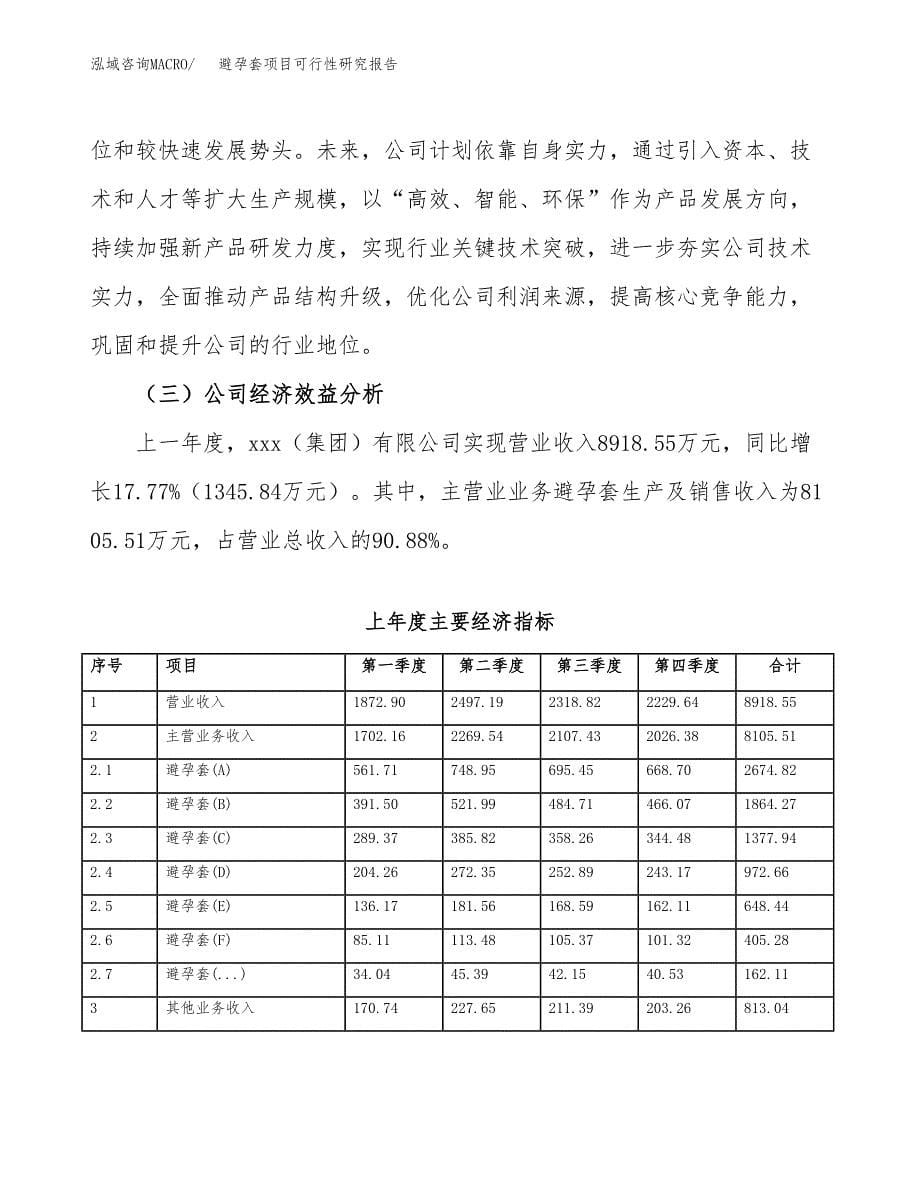 避孕套项目可行性研究报告（总投资11000万元）（48亩）_第5页