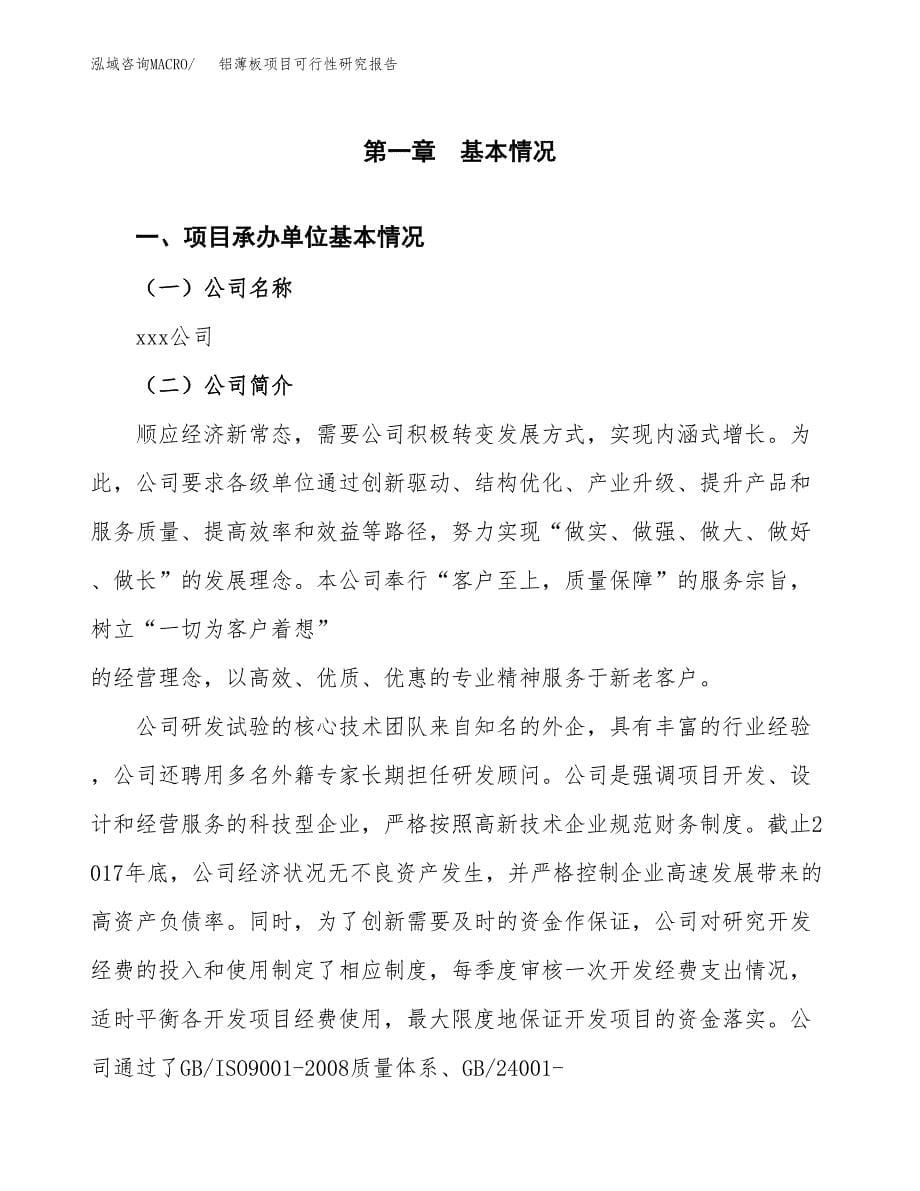 铝薄板项目可行性研究报告（总投资12000万元）（45亩）_第5页