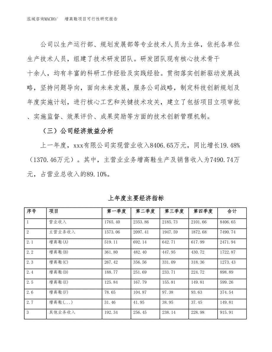 增高鞋项目可行性研究报告（总投资10000万元）（54亩）_第5页