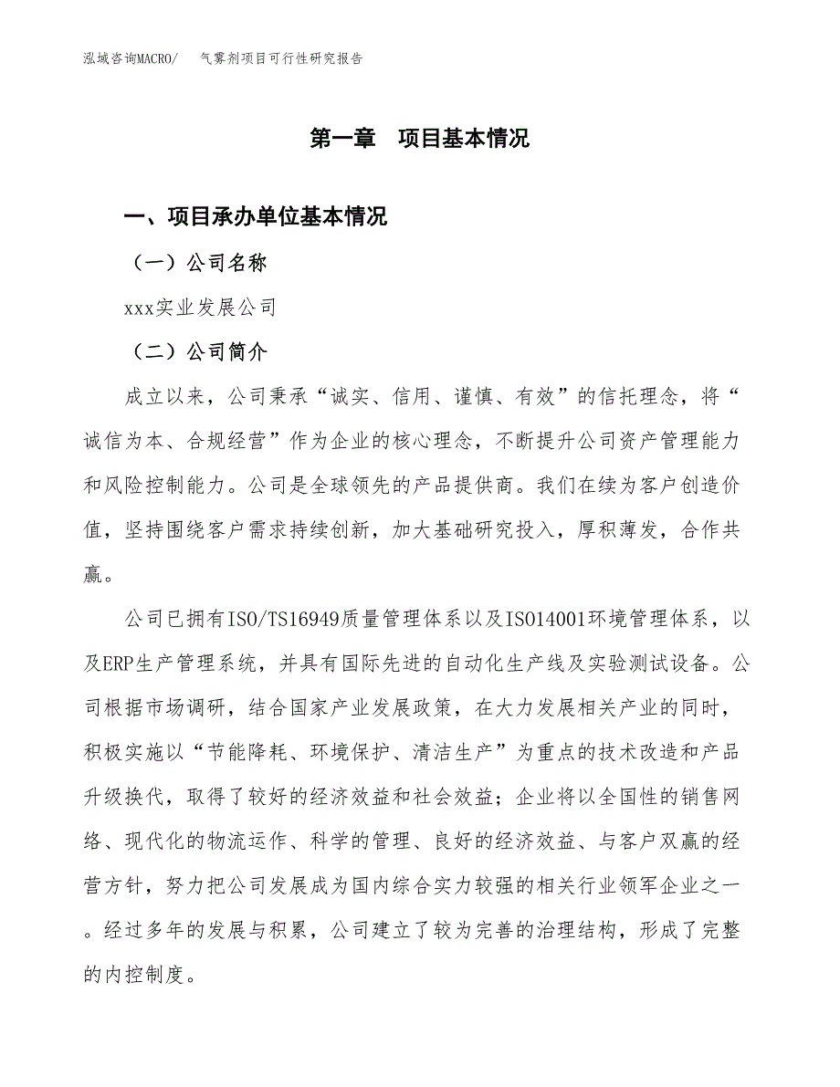 气雾剂项目可行性研究报告（总投资3000万元）（13亩）_第4页