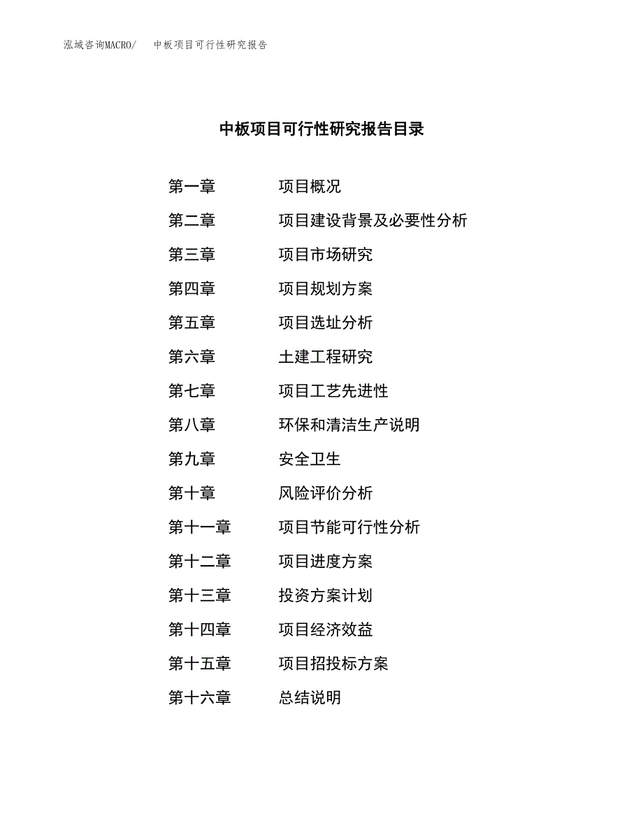 中板项目可行性研究报告（总投资20000万元）（84亩）_第4页