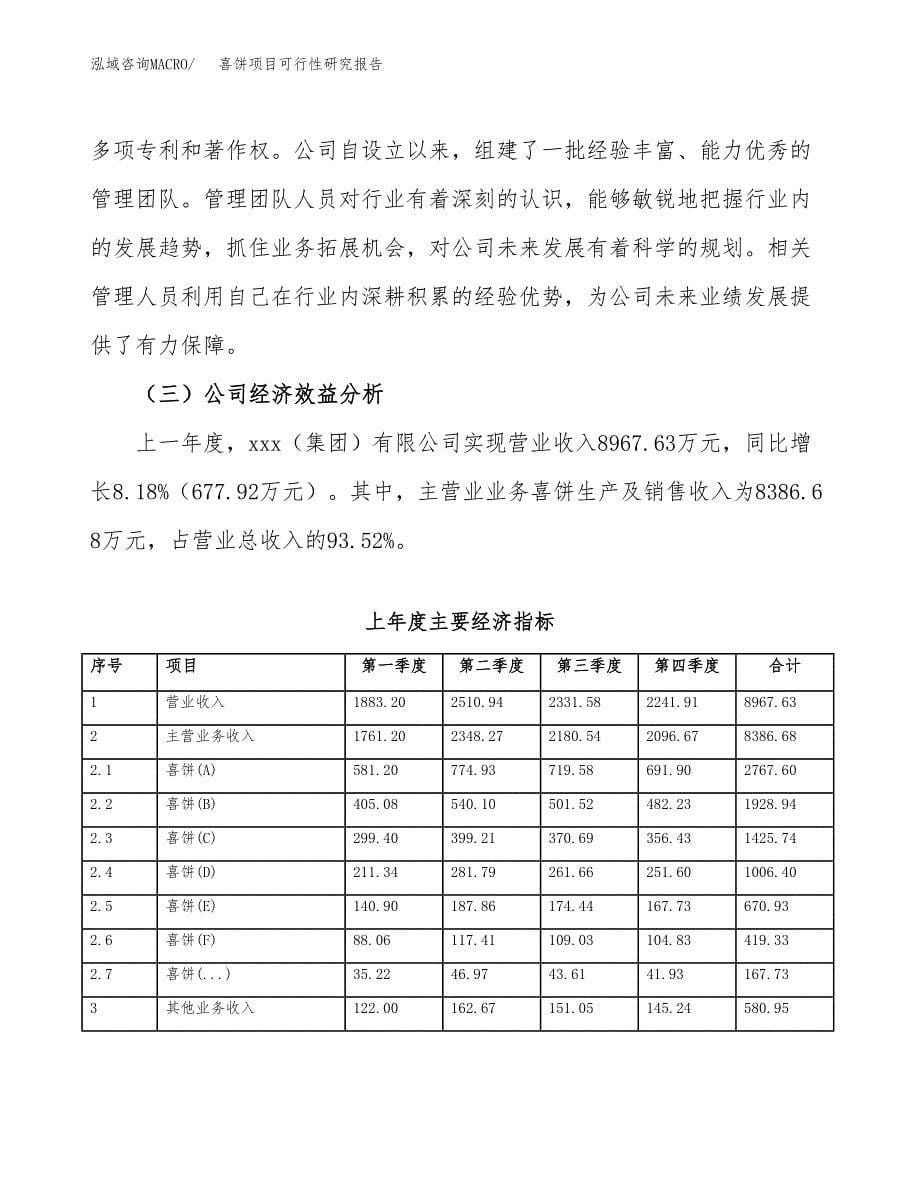 喜饼项目可行性研究报告（总投资10000万元）（46亩）_第5页