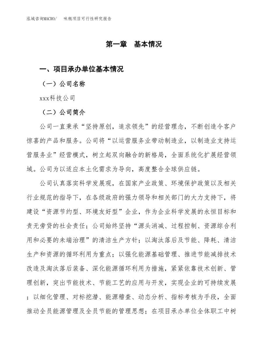 味瓶项目可行性研究报告（总投资17000万元）（80亩）_第5页