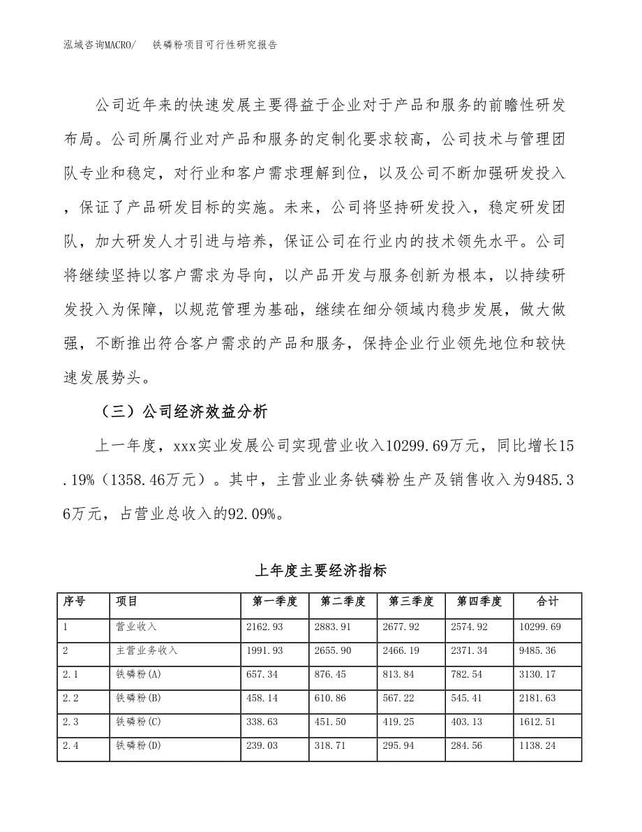 铁磷粉项目可行性研究报告（总投资11000万元）（46亩）_第5页