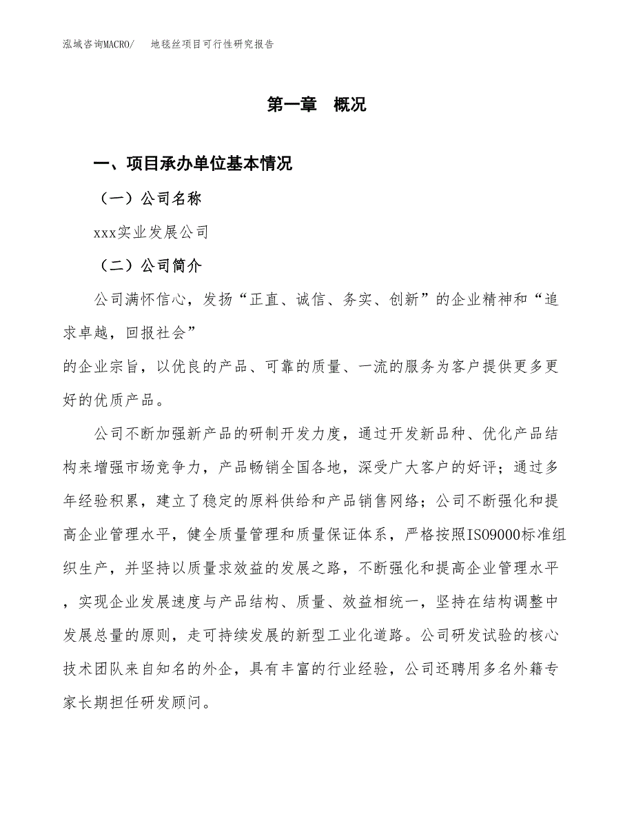 地毯丝项目可行性研究报告（总投资4000万元）（21亩）_第4页